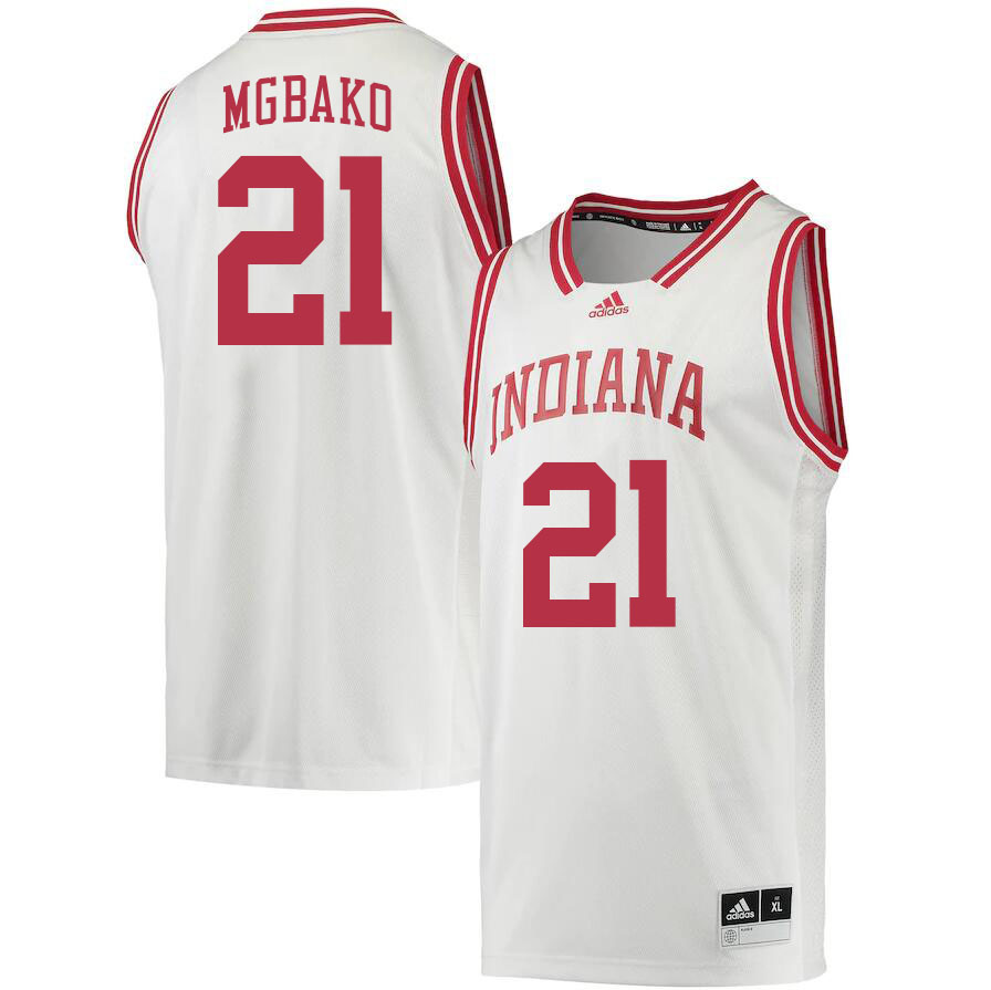 Men #21 Mackenzie Mgbako Indiana Hoosiers College Basketball Jerseys Stitched Sale-Retro